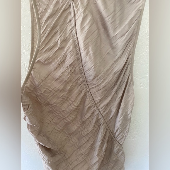 New Free People Movement Ruched Drawcord Tank - Silver Gray - Picture 3 of 4